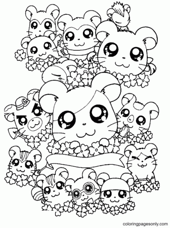 Hamster Coloring Pages - Coloring Pages For Kids And Adults