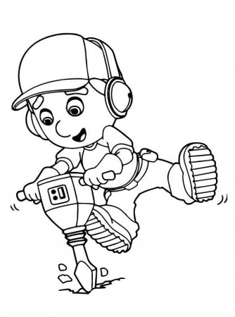 Kids-n-fun.com | Coloring page Tools Handy Manny