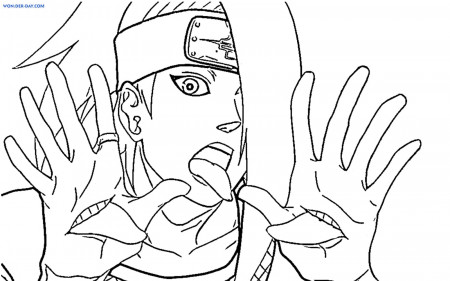 Deidara coloring pages - Printable coloring pages | WONDER DAY — Coloring  pages for children and adults