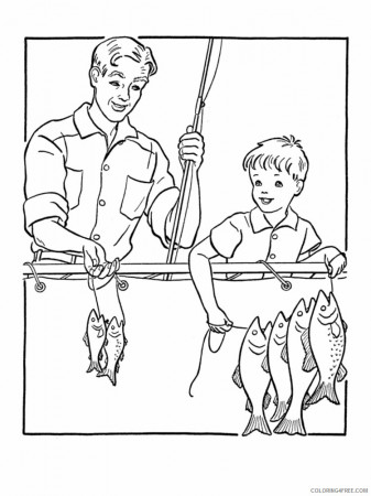Fisherman Coloring Pages for Kids fisherman 12 Printable 2021 262  Coloring4free - Coloring4Free.com