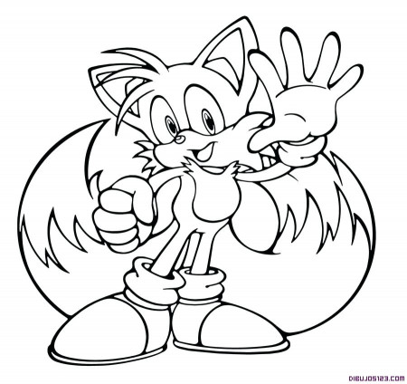 Tails Sonic Characters Coloring Pages - Novocom.top