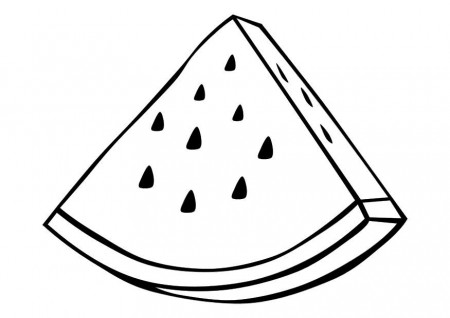 Watermelon Coloring Pages - Best Coloring Pages For Kids | Fruit coloring  pages, Summer coloring pages, Food coloring pages