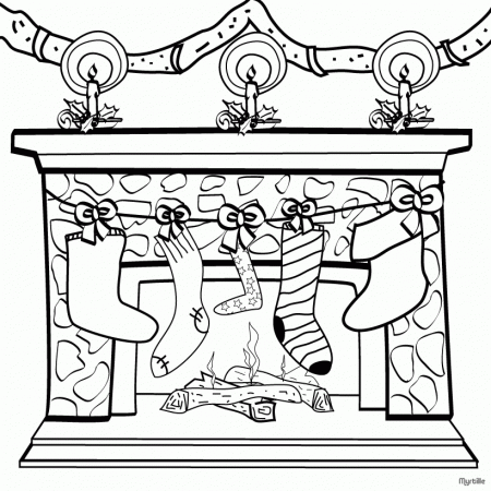 Christmas Stocking Coloring Pages - Coloring Pages For All Ages