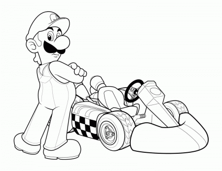 Get Photo Mario Brothers Kart Coloring Pages Images - Widetheme