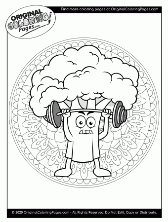 Broccoli Coloring Pages | Coloring Pages - Original Coloring Pages