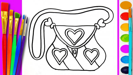 Purse Coloring Page at GetDrawings | Free download