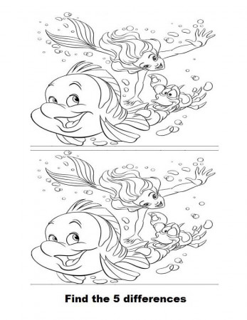Spot the difference coloring pages | Coloring pages, Toddler ...