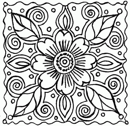 abstract flower coloring pagespin linda sangiorgio on crafty ...