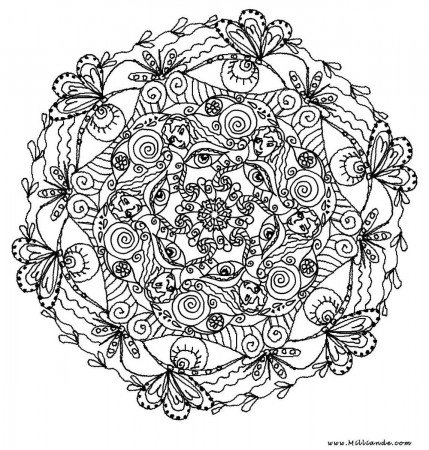 Hard Mandala - Coloring Pages for Kids and for Adults
