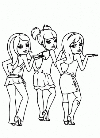 Polly Pocket and Best Friends are Dancing Coloring Pages | Best ...