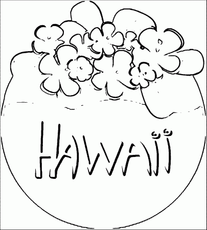 Hawaiian Flower Coloring Page WeColoringPage 11 | Wecoloringpage
