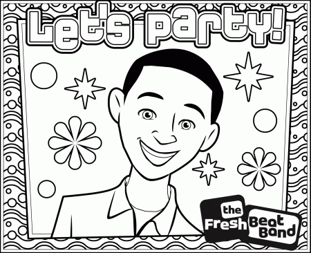 fresh beat band coloring pages