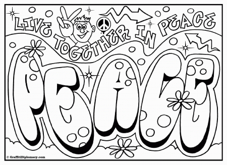 8 Best Images of Graffiti Coloring Pages Printable - Graffiti Word ...