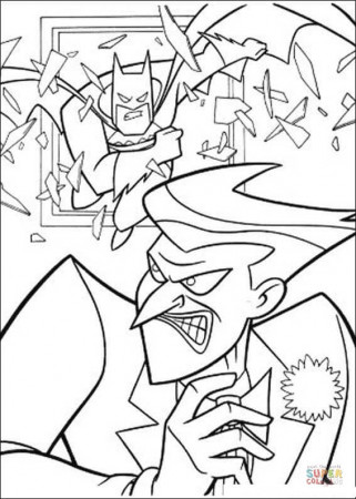 Batman and Joker coloring page | Free Printable Coloring Pages