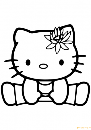 Hello Kitty Exercise Coloring Page - Free Coloring Pages Online