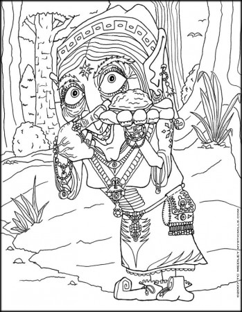 Adult Coloring Page: Page 11 Free Fantasy Coloring Pages For All ...