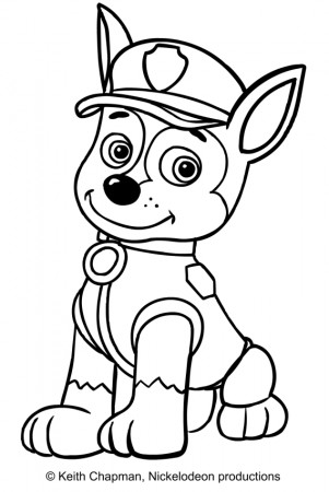 Chase (Paw Patrol) coloring page