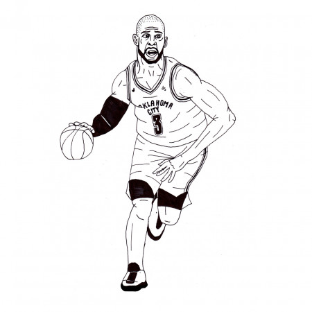Chris Paul 'Clippers Captain - Coloring Home