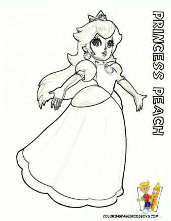Fresh Princess Peach Coloring Pages To Download And Print For Free ...