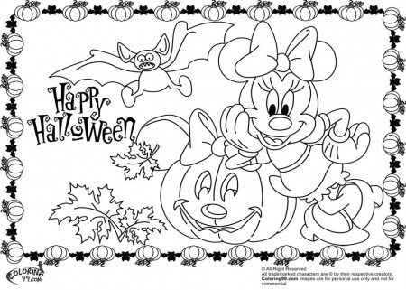 Comments Minnie Mickey Mouse Coloring Pages Halloween - Colorine ...