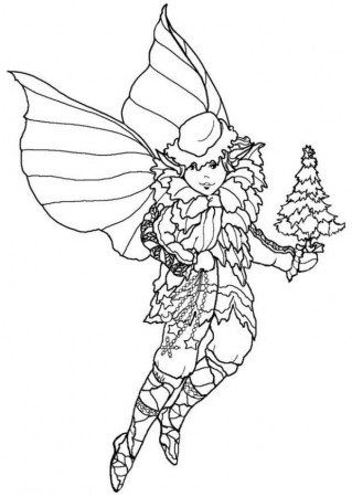 Elf Coloring Pages : Elf On Working Of Christmas Coloring Page ...