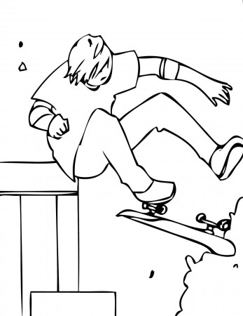 Skateboard #139305 (Transportation) – Printable coloring pages