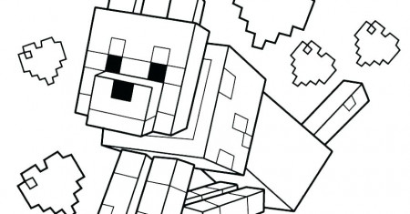 Coloring pages minecraft wolf Wolf and dogs coloring pages 50 coloring  sheets download | Swen.lesoleildefontanieu.com
