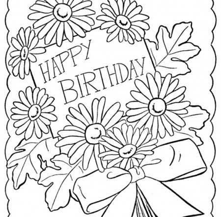 Happy Birthday Coloring Pages | 360ColoringPages