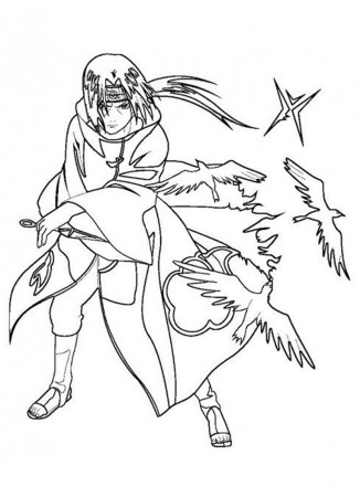 Printable Uchiha Itachi Coloring Pages - Anime Coloring Pages