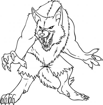 Werewolf Coloring Pages | kids coloring pages | Free Printable Coloring  Pages Download | Monster coloring pages, Coloring pages, Demon wolf