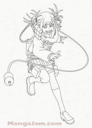 How to Draw Himiko Toga 1 from Boku No Hero Academia - MANGAJAM.com |  Drawings, Anime character drawing, Anime character design