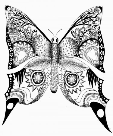 Related Butterfly Mandala Coloring Pages Printable item-14796 ...