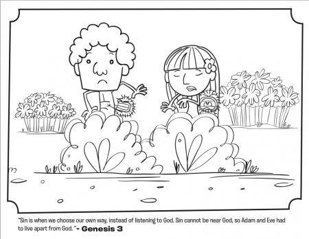 Adam and Eve Leave the Garden - Coloring Pages | Whats in the Bible?