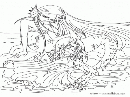 mermaid coloring pages for adults | Best Coloring Page Site