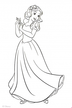 Coloring Pages Of Snow White - Coloring Page