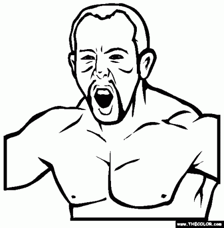 Shane Carwin Online Coloring Page | UFC Carwin