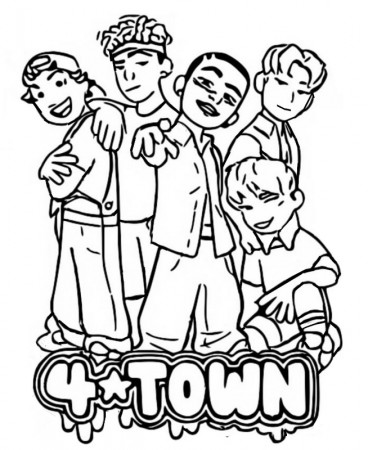 Coloring page Turning red : 4 Town 5