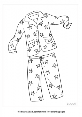 Pajamas Coloring Pages | Free Fashion-and-beauty Coloring Pages | Kidadl