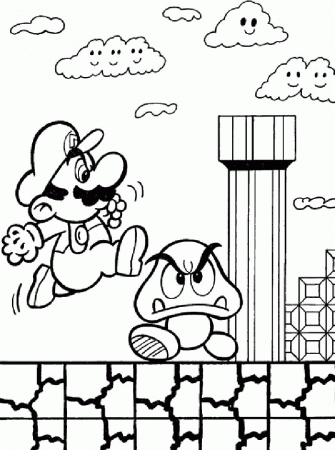 Super Mario Bros Coloring Pages Printables | Free Coloring Pages