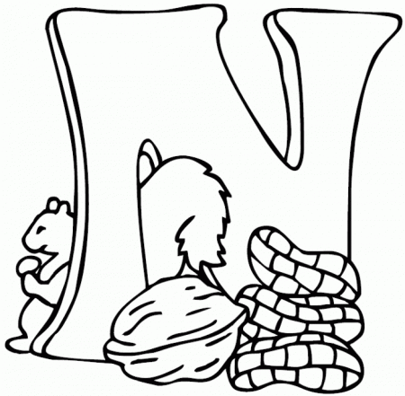 6 Pics of N Coloring Pages Preschool - Letter N Coloring Pages ...
