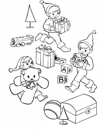 Christmas Elf Coloring Pages | Christmas Coloring pages of ...