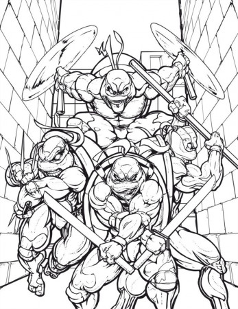 Age Ninja Turtles Coloring Book - High Quality Coloring Pages