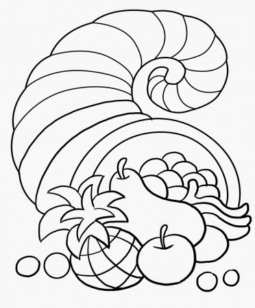Thanksgiving Coloring Pages Kids | Free Coloring Sheet