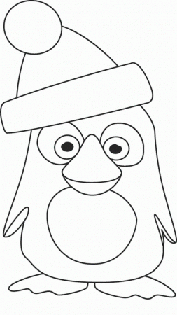 This Cute Penguin Ready for Christmas Coloring Page: This Cute ...