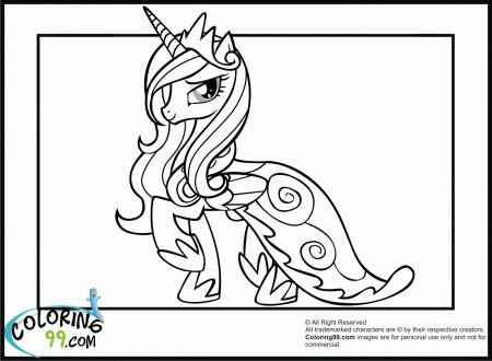 Princess Cadence Coloring Pages | Team colors