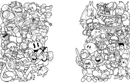 3Ds Super Smash Bros Coloring Pages - Coloring Pages For All Ages