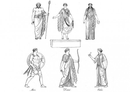 Coloring page Greek gods and goddesses - img 9429.