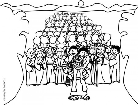 7 Pics of Israelites Crossing The Red Sea Coloring Page - Moses ...