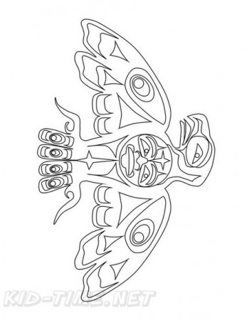 Aboriginal Animal Birds Eagle Drawings Coloring Book Page | Free Coloring  Book Pages Printables