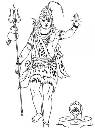 Lord Shiva Coloring Pages - Learny Kids